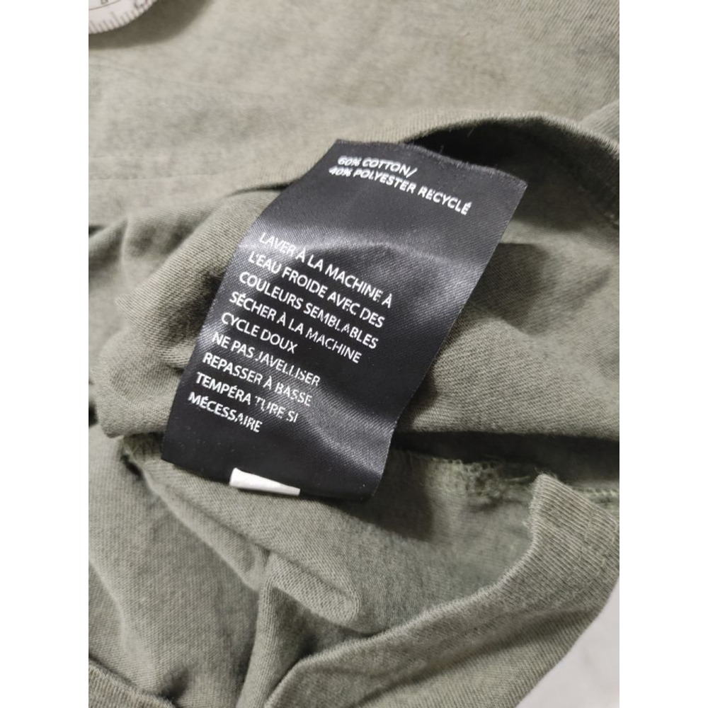 Men's BRUNT Dark Olive Green Short Sleeve Tee XXL with Orange Neck Trim & Logo - Picture 6 of 9